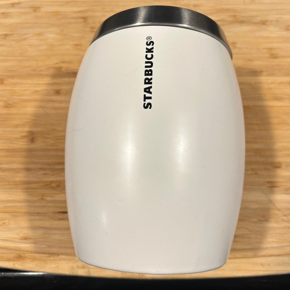 Starbucks White Food Coffee Container with Silver Lid from 2011 - Picture 8 of 8